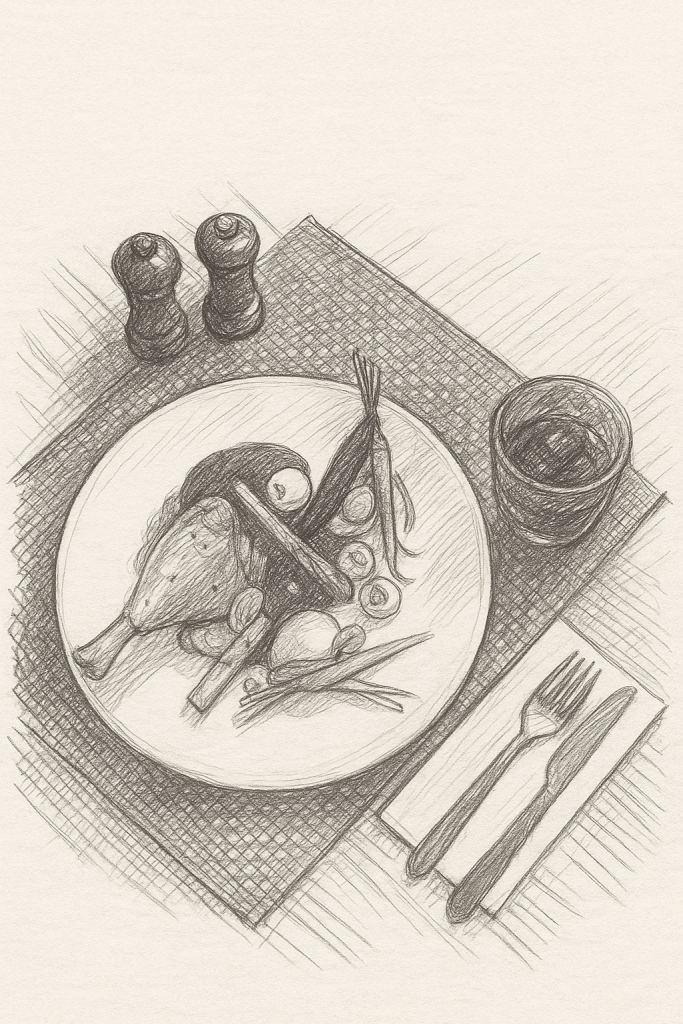 sketch of pepos special food
